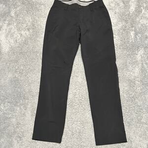 Under Armour Pants Mens 32 x30 Black Match Play 1342264 Stretch Golf Performance